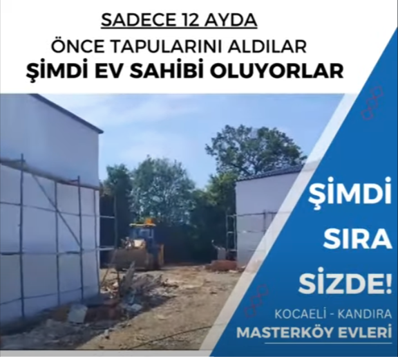 MASTERKÖY EVLERİ KOCAELİ KANDIRA